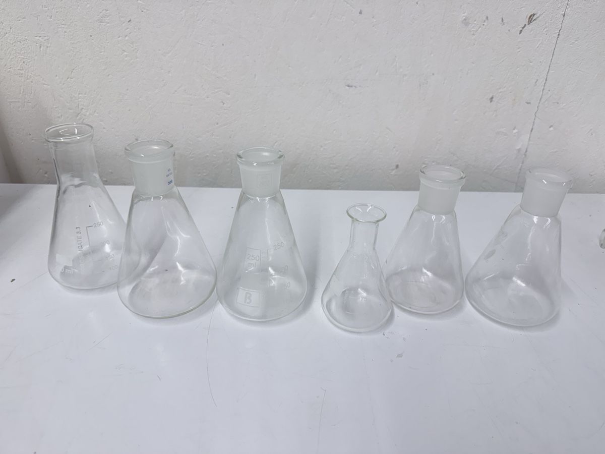 6x Erlenmeyerkolben 250 ml