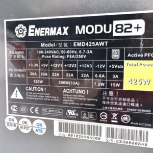 ATX-Netzteil von Enermax, Modell MODU 82+ / EMD425AWT