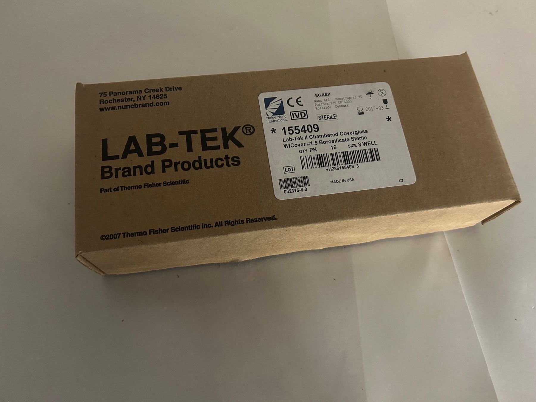 Lab Tek 2 Inkubationskanmern
