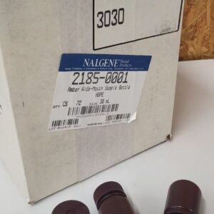 Nalgene Amber Wide-Mouth Sample Bottle HDPE 30ml