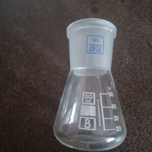 NEU 10 X Erlenmeyer Kolben 50ml mit 29x32 NS